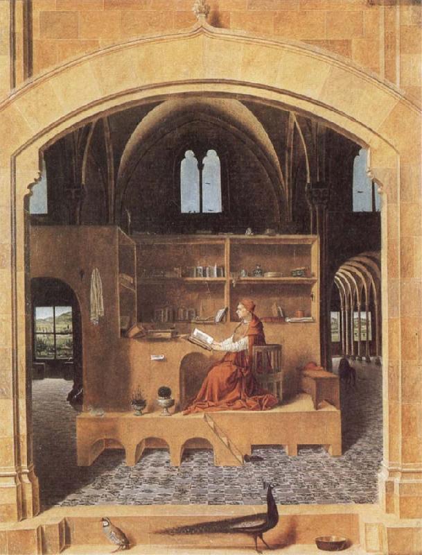 Antonello da Messina St Jerome in His Study China oil painting art